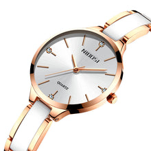 Load image into Gallery viewer, Rhinestone Ceramic Waterproof Quartz Ladies Watch