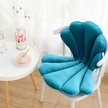Load image into Gallery viewer, Luxurious Velvet Seal Shell Chair Cushion Rose Seat Pillow