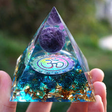Load image into Gallery viewer, Pyramid 60mm Amethyst Crystal Sphere Natural Cristal Stone