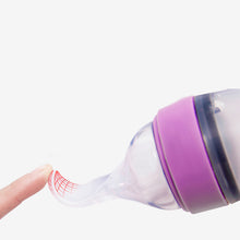Load image into Gallery viewer, Baby Feeding Bottle Toddler Silicone Squeeze Feeding Spoon