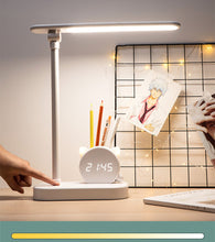 Load image into Gallery viewer, LED Eye Protection Desk Lamp Pen Holder With Clock