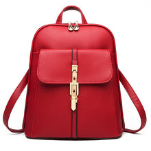Load image into Gallery viewer, Fashion Casual Korean Style Ladies Leather Backpack