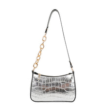 Load image into Gallery viewer, Alligator Pattern Lady's Chain Shoulder Bag