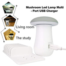 Load image into Gallery viewer, Mushroom Lamp LED Lamp Holder USB Charger