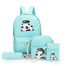 Load image into Gallery viewer, Large-capacity College Style Printed Four-piece Backpack