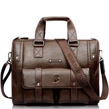 Load image into Gallery viewer, Men's Large Capacity Leather Business Bag