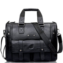 Load image into Gallery viewer, Men's Large Capacity Leather Business Bag