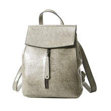 Load image into Gallery viewer, Korean Fashion All-Match Oil Wax Leather Backpack