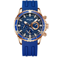 Load image into Gallery viewer, Men's Multifunctional Silicone Strap Mechanical Watch