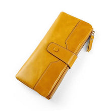 Load image into Gallery viewer, European American Style Ladies PU Leather Oil Wax Wallet