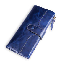 Load image into Gallery viewer, European American Style Ladies PU Leather Oil Wax Wallet