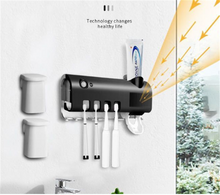 Load image into Gallery viewer, Bathroom Toothbrush Holder With Toothpaste Dispenser