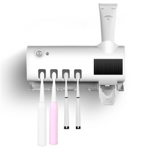 Load image into Gallery viewer, Bathroom Toothbrush Holder With Toothpaste Dispenser