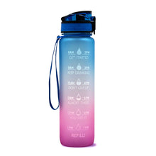Load image into Gallery viewer, 1L Tritan Water Bottle With Time Marker Bounce Cover