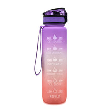Load image into Gallery viewer, 1L Tritan Water Bottle With Time Marker Bounce Cover