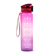 Load image into Gallery viewer, 1L Tritan Water Bottle With Time Marker Bounce Cover