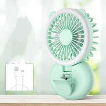 Load image into Gallery viewer, Fill Light Fan Portable Student Mini USB Charging Fan