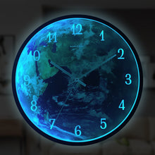 Load image into Gallery viewer, Voice-activated Induction LED Night Light Wall Clock