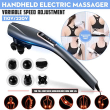 Load image into Gallery viewer, Electric Handheld Massager 6 Head Body Vibrating Massager