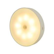 Load image into Gallery viewer, Usb Rechargeable Motion Sensor Light Round Wireless LED