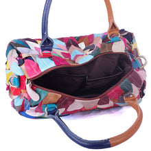 Load image into Gallery viewer, Geometric Pattern Contrast Color Handbag For Women