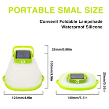 Load image into Gallery viewer, Collapsible Camping Light IP68 Waterproof Solar Foldable