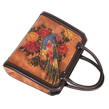 Load image into Gallery viewer, Retro Wind Embossed Phoenix Pattern Portable Messenger Bag