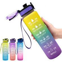 Load image into Gallery viewer, 1L Tritan Water Bottle With Time Marker Bounce Cover