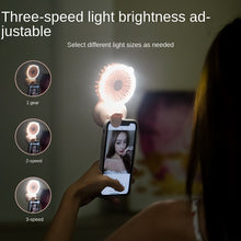 Load image into Gallery viewer, Fill Light Fan Portable Student Mini USB Charging Fan