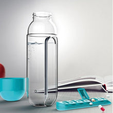 Load image into Gallery viewer, Plastic Drink Bottle With Medicine Pills Box