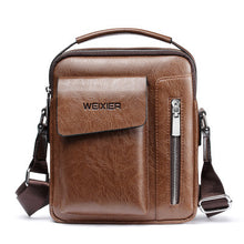 Load image into Gallery viewer, Men's PU Vertical Fashion Messenger Bag