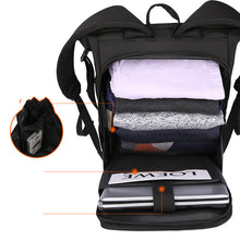 Load image into Gallery viewer, Black Waterproof Casual College Style Backpack