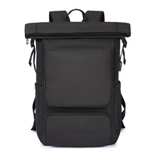Load image into Gallery viewer, Black Waterproof Casual College Style Backpack