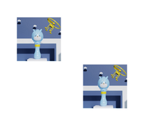 Load image into Gallery viewer, Bamboo Dragonfly Rotating Flying Bubble Machine
