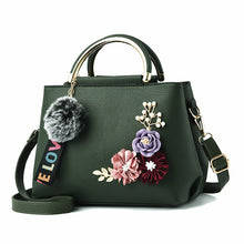 Load image into Gallery viewer, Pure Color Fashion Embroidered Portable Messenger Bag