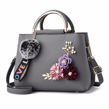 Load image into Gallery viewer, Pure Color Fashion Embroidered Portable Messenger Bag