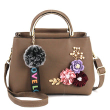 Load image into Gallery viewer, Pure Color Fashion Embroidered Portable Messenger Bag