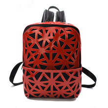 Load image into Gallery viewer, Korean Style Ladies Hollow Geometric Pattern Backpack