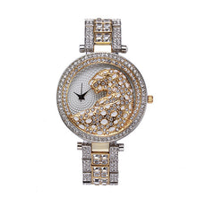 Load image into Gallery viewer, Leopard Diamond Steel Band Waterproof Quartz Watch