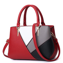 Load image into Gallery viewer, Fashion Geometric Pattern Color Contrast Messenger Bag