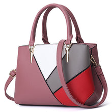 Load image into Gallery viewer, Fashion Geometric Pattern Color Contrast Messenger Bag
