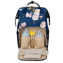 Load image into Gallery viewer, Fashion Printed Diaper Backpack With USB Charging Port