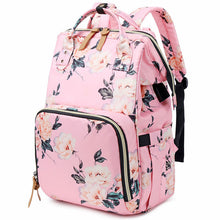 Load image into Gallery viewer, Fashion Printed Diaper Backpack With USB Charging Port