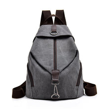 Load image into Gallery viewer, Female Korean Style Casual Travel Canvas Backpack