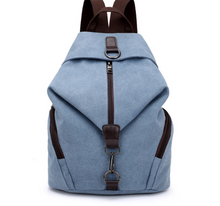 Load image into Gallery viewer, Fashion Canvas Handbag Retro Casual College Wind Backpack