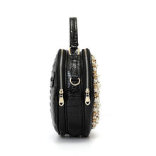 Load image into Gallery viewer, Female Diamond Handbag Vintage Pearl Design Evening Bag