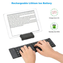 Load image into Gallery viewer, Folding Metal Bluetooth Foldable Keyboard Mini Bluetooth