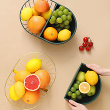 Load image into Gallery viewer, Metal Hollowed Out Fruit Vegetable Snack Tray Bowl Basket
