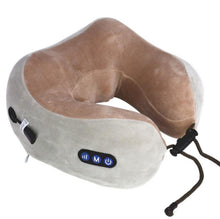 Load image into Gallery viewer, USB Charging U-shaped Massage Pillow