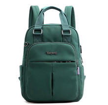 Load image into Gallery viewer, Women's Backpack Computer Bag With USB Charging Port